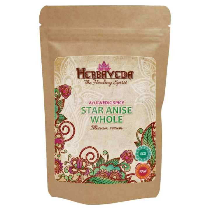 Stjerneanis ØKO 25g i gruppen Råvarer & Drikke / Spiskammer / Krydder & Salt hos Rawfoodshop Scandinavia AB (B030561-25)