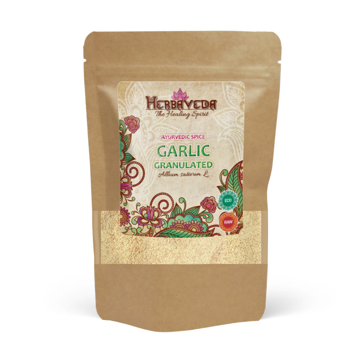 Hvitløksgranulat ØKO 50g i gruppen Råvarer & Drikke / Spiskammer / Krydder & Salt hos Rawfoodshop Scandinavia AB (B041016-1)