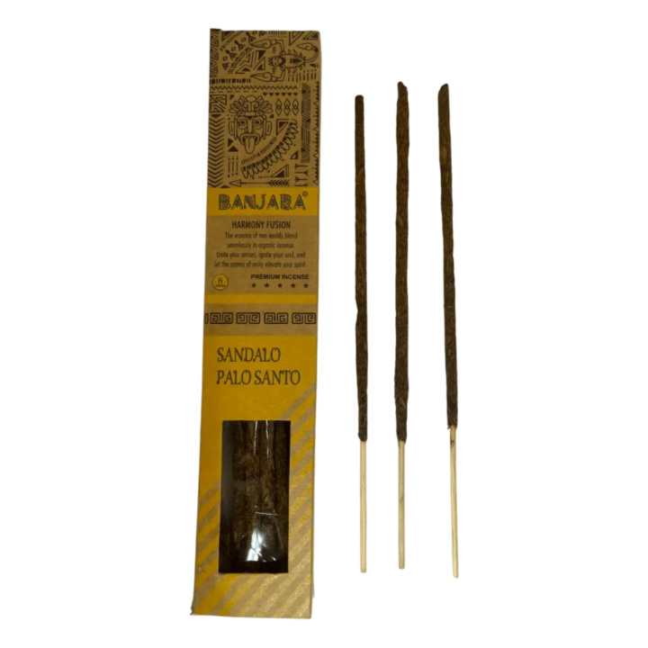 Røkelse Palo Santo Sandeltre 8 stk i gruppen Hjem & Sjel / Stemning & duft / Røkelse hos Rawfoodshop Scandinavia AB (BANJPALO-04)