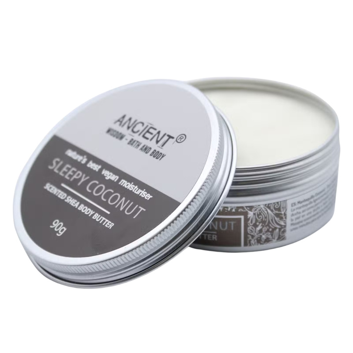 Body Butter Sleepy Coconut 90g i gruppen Hud & Kropp / Kropp / Body lotion & Olje hos Rawfoodshop Scandinavia AB (BBFO-01)