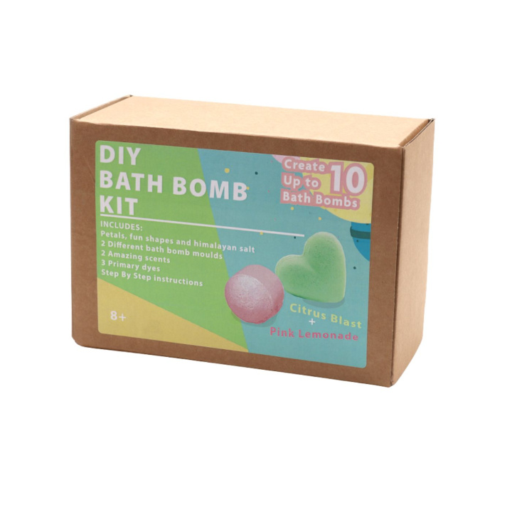 DIY-sett Badebombe Rosa Lemonade & Sitron i gruppen Hud & Kropp / Bad & Spa / badebomber & Badeskum hos Rawfoodshop Scandinavia AB (BBKIT-03)