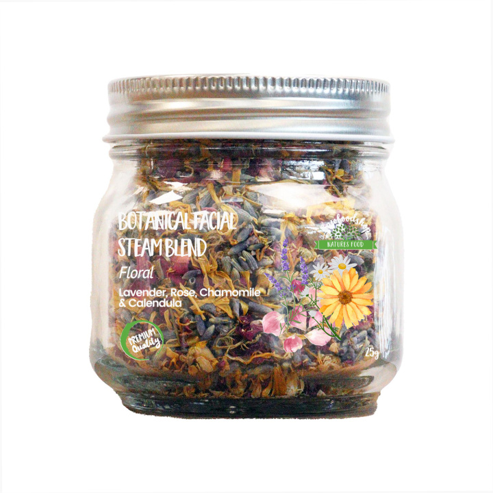 Botanisk Ansiktsdampblanding 25g i gruppen OUTLET 20-80% / Hud & Kropp 20-50% / Kampanj- Hud & kropp hos Rawfoodshop Scandinavia AB (BFSBUL01)