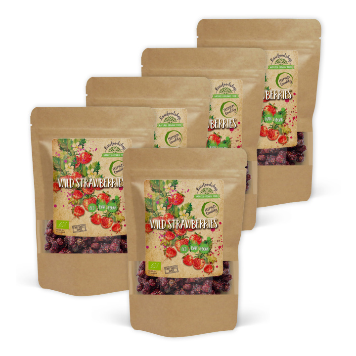 Markejordbær ØKO 100g x 5 pakker i gruppen Råvarer & Drikke / Frukt og bær / Annen Frukt og Bær hos Rawfoodshop Scandinavia AB (BIOFR1010010-SET5)