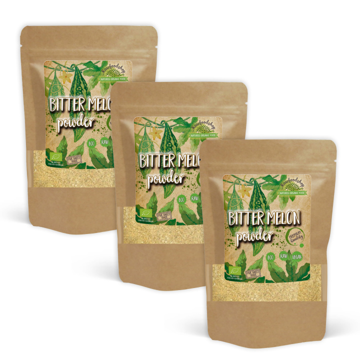 Bittermelon ØKO 100g x 3 pakker i gruppen Råvarer & Drikke / Frukt og bær / Annen Frukt og Bær hos Rawfoodshop Scandinavia AB (BIT01-SET3)