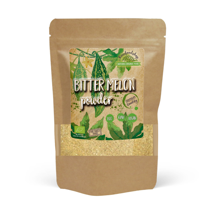 Bittermelon ØKO 100g i gruppen Råvarer & Drikke / Frukt og bær / Annen Frukt og Bær hos Rawfoodshop Scandinavia AB (BIT01)