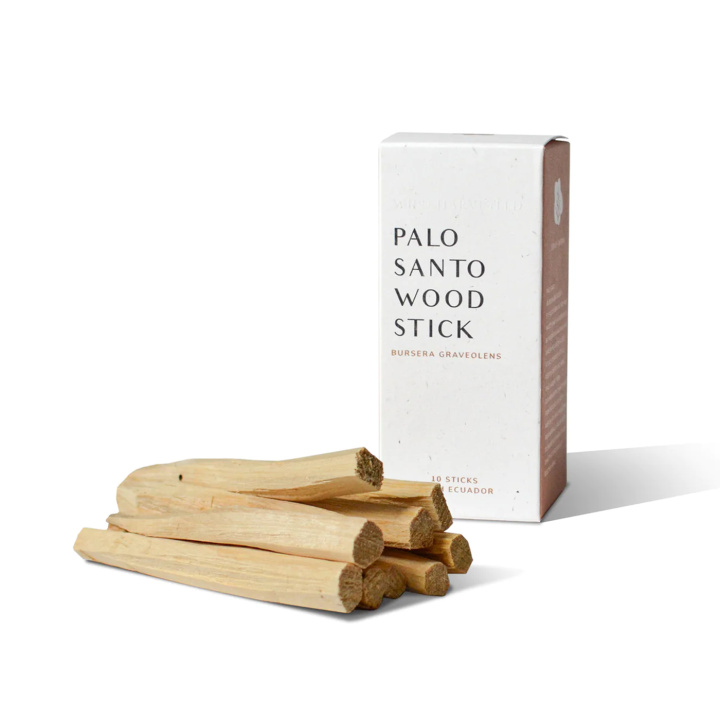 Palo Santo Wood Stick 10st i gruppen Hjem & Sjel / Stemning & duft / Røkelse hos Rawfoodshop Scandinavia AB (BR-PSS-EC-U-10)