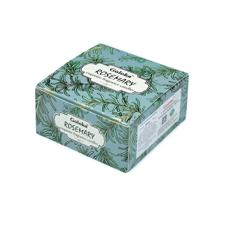 Duftlys i krukke Rosmarin 70g i gruppen Hjem & Sjel / Stemning & duft / Duftlys hos Rawfoodshop Scandinavia AB (CAND92)