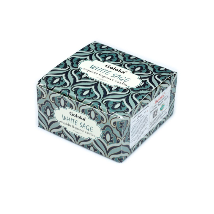 Duftlys i krukke White Sage 70g i gruppen Hjem & Sjel / Stemning & duft / Duftlys hos Rawfoodshop Scandinavia AB (CAND97)