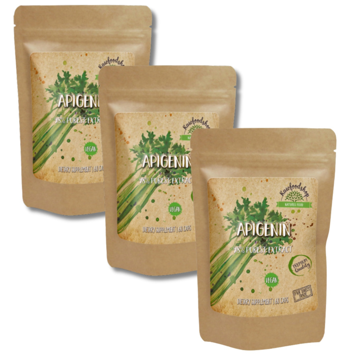 Apigenin Extract 100mg 60 kapsler x 3 pakker i gruppen Kosttilskudd / Urter & Planter / Urter hos Rawfoodshop Scandinavia AB (CAPAPI60-SET3)