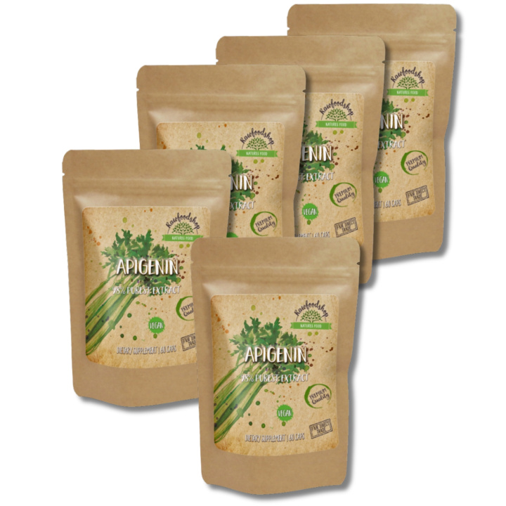 Apigenin Extract 100mg 60 kapsler x 5 pakker i gruppen Kosttilskudd / Urter & Planter / Urter hos Rawfoodshop Scandinavia AB (CAPAPI60-SET5)