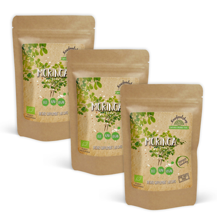 Moringa ØKO 500mg 60 kapsler x 3 pakker i gruppen Kosttilskudd / Urter & Planter / Urter hos Rawfoodshop Scandinavia AB (CAPMOR60-SET3)