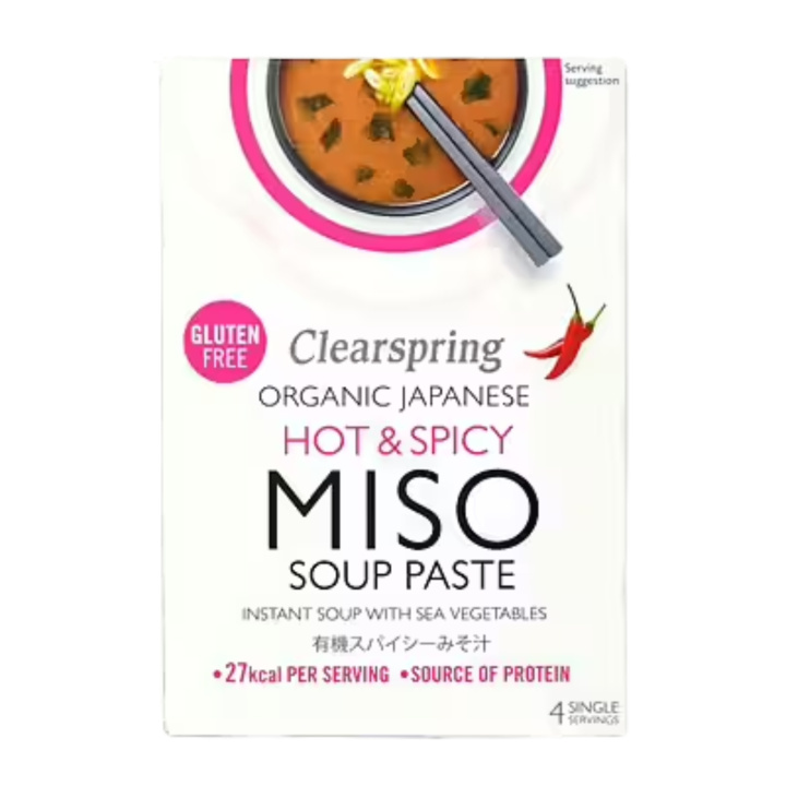 Misosuppe Hot & Spicy ØKO 4x15g i gruppen Råvarer & Drikke / Spiskammer / Buljong og miso hos Rawfoodshop Scandinavia AB (CG001188)