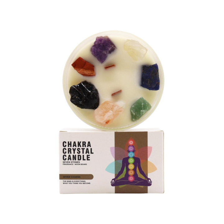 Krystalllys Syv Chakra – Large i gruppen Hud & Kropp / Bad & Spa / badebomber & Badeskum hos Rawfoodshop Scandinavia AB (CHKCC-08)