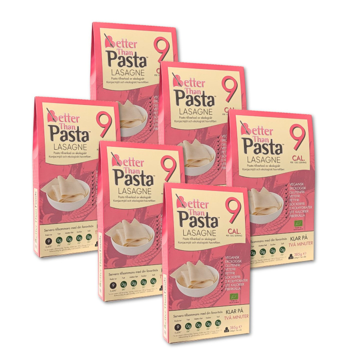Better Than Lasagne ØKO 385g x 6 pakker i gruppen Råvarer & Drikke / Spiskammer / Pasta og nudler hos Rawfoodshop Scandinavia AB (CNUD04-SET6)