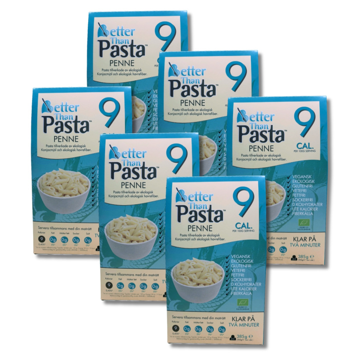 Better Than Penne EKO 385g x 6 pakker i gruppen Råvarer & Drikke / Spiskammer / Pasta og nudler hos Rawfoodshop Scandinavia AB (CNUD05-SET6)