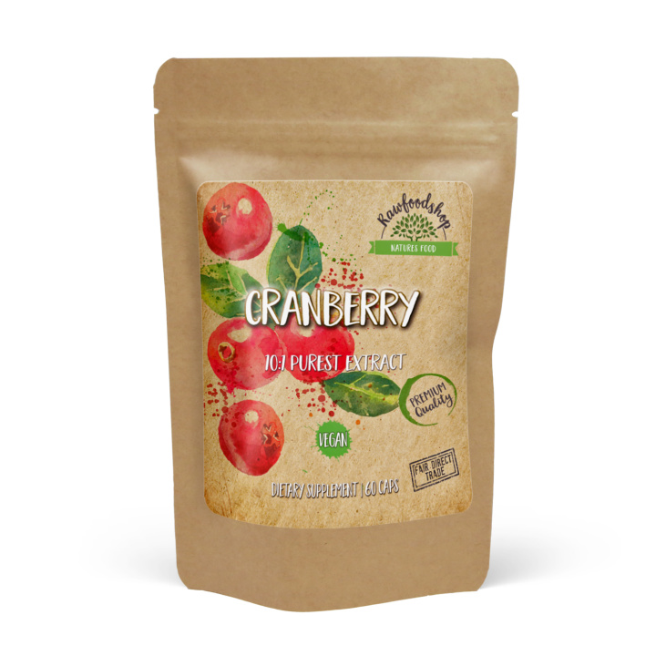 Tranebær Extract 400 mg 60 kapsler i gruppen Kosttilskudd / Urter & Planter / Urter hos Rawfoodshop Scandinavia AB (CUCRAN60CAP)