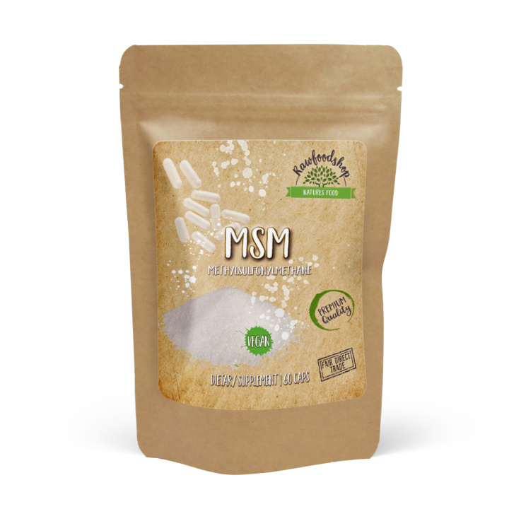 MSM 500mg 60 kapsler i gruppen Kosttilskudd / Andre kosttilskudd / MSM hos Rawfoodshop Scandinavia AB (CUMSMX60CAP)