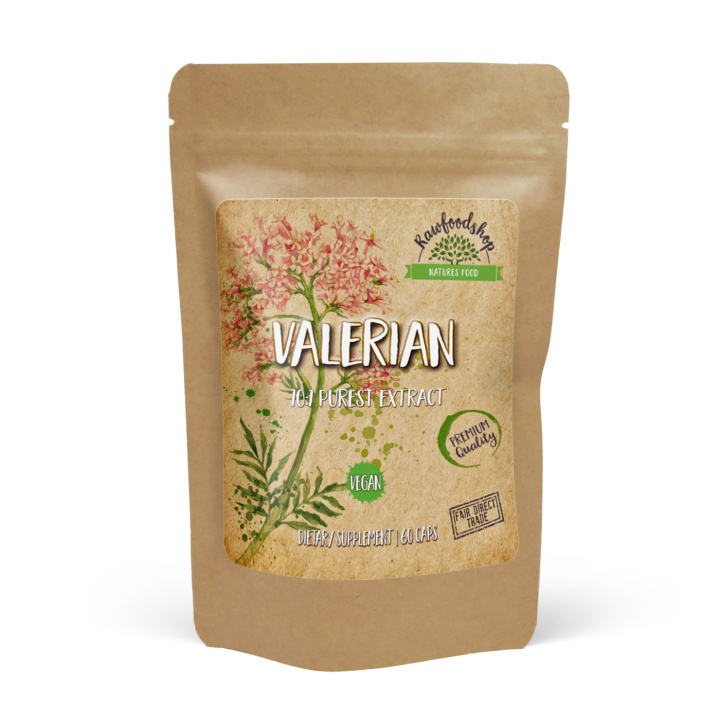 Valerian Extract 500mg 60 kapsler i gruppen Kosttilskudd / Urter & Planter / Urter hos Rawfoodshop Scandinavia AB (CUVALE60CAP)
