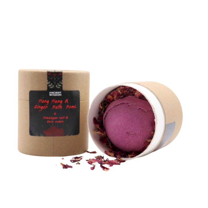 Badebombe Ylang & Ingefær 170g i gruppen OUTLET 20-80% / Hud & Kropp 20-50% / Kampanj- Hud & kropp hos Rawfoodshop Scandinavia AB (EBBSUL01)