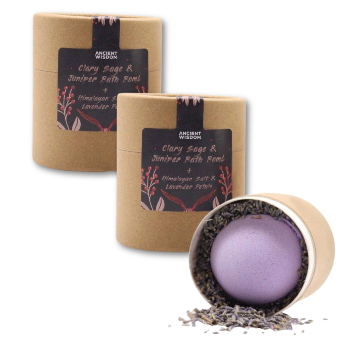 Badbombe Muskatellsalvie & Enebær 170g x 3 stk i gruppen Hud & Kropp / Bad & Spa / badebomber & Badeskum hos Rawfoodshop Scandinavia AB (EBBSUL03-SET3)