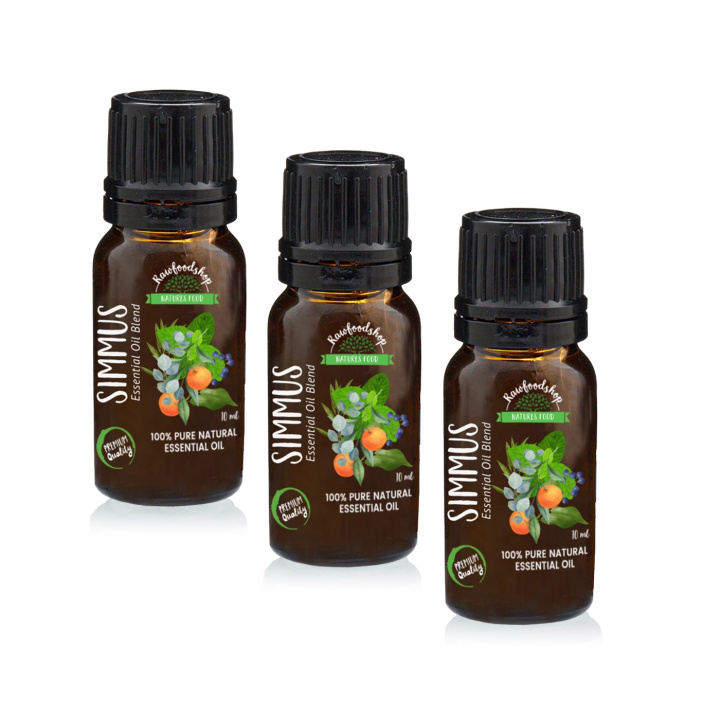 Simmus Essential Oil Blend 10ml x 3 flasker i gruppen Hud & Kropp / Naturlig DIY / Essensielle oljer hos Rawfoodshop Scandinavia AB (EBIUL-09-SET3)