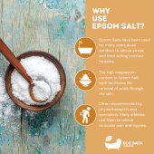 Epsom Salt Bath Soak Balanse og beroligende 1 kg