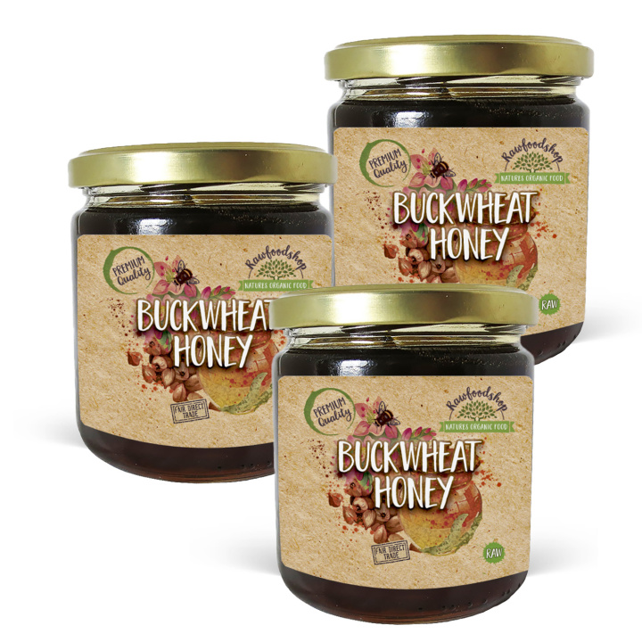 Bokhvetehonning 500g x 3 bokser i gruppen Råvarer & Drikke / Baking / Honning hos Rawfoodshop Scandinavia AB (EDI145117-SET3)