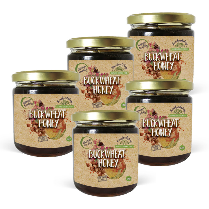 Bokhvetehonning 500g x 5 bokser i gruppen Råvarer & Drikke / Baking / Honning hos Rawfoodshop Scandinavia AB (EDI145117-SET5)