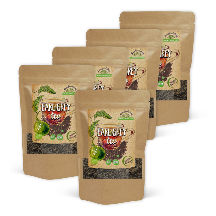 Earl Grey Te ØKO 100g x 5 pakker i gruppen Råvarer & Drikke / Drikkevarer / Te hos Rawfoodshop Scandinavia AB (EGT10-SET5)