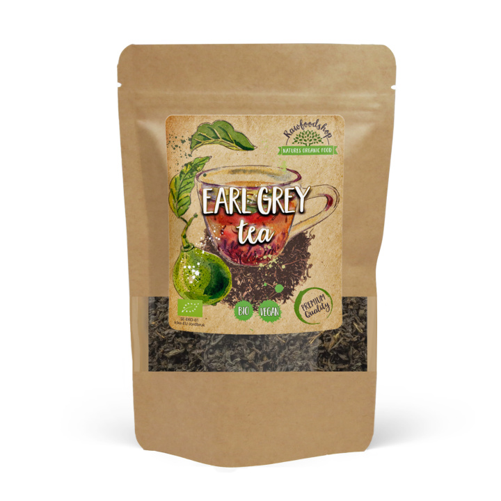 Earl Grey Te ØKO 100g i gruppen Råvarer & Drikke / Drikkevarer / Te hos Rawfoodshop Scandinavia AB (EGT10)