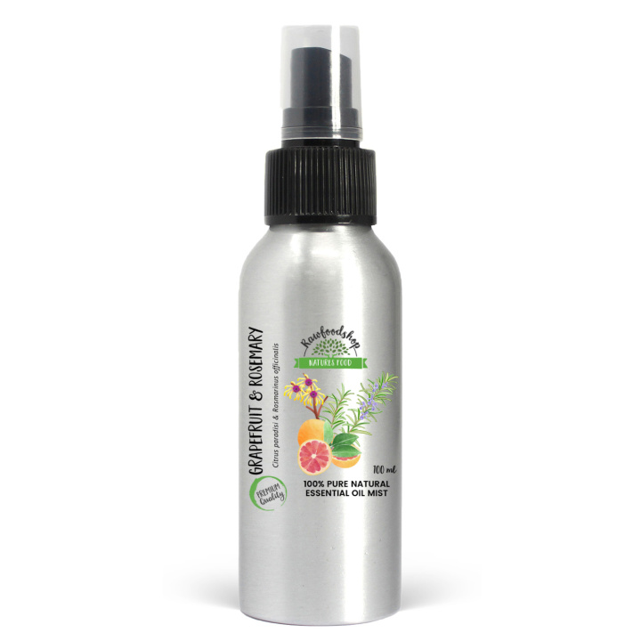 Grapefrukt & Rosmarin Romspray 100ml i gruppen Hjem & Sjel / Rent hjem / Romduft hos Rawfoodshop Scandinavia AB (EOMUL-07)