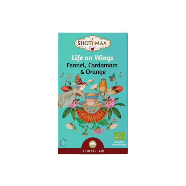 Fennikel, Kardemomme & Appelsin Urtete ØKO 16 x 2g i gruppen Råvarer & Drikke / Drikkevarer / Te hos Rawfoodshop Scandinavia AB (FOD-003)