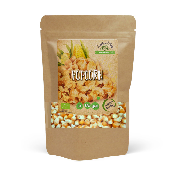 Popcorn ØKO 500g i gruppen Råvarer & Drikke / Spiskammer / Ris og bygg hos Rawfoodshop Scandinavia AB (FRO14)