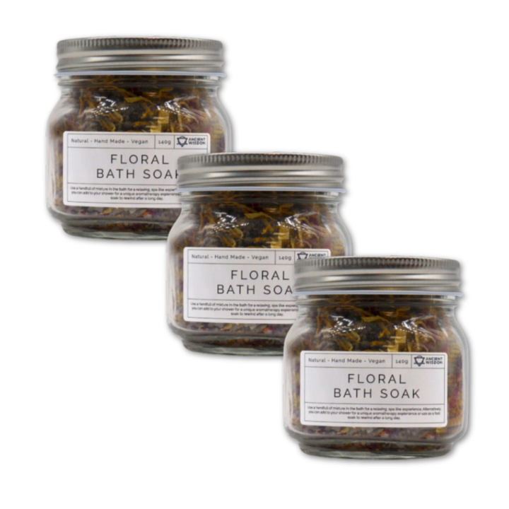 Badesalt Blomster 140g x 3 pakker i gruppen Hud & Kropp / Bad & Spa / Badesalt hos Rawfoodshop Scandinavia AB (FSBUL01-SET3)