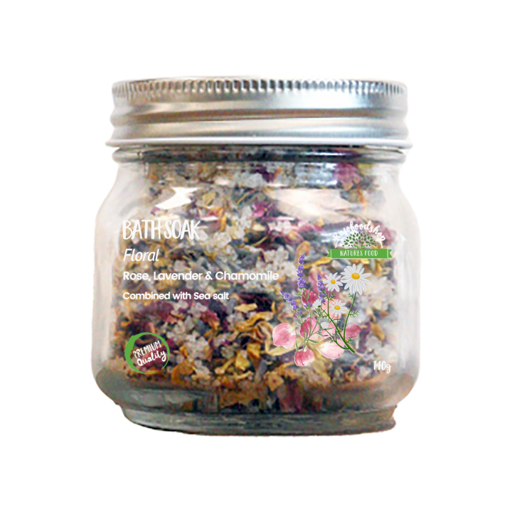 Badesalt Blomster 140g i gruppen Hud & Kropp / Bad & Spa / Badesalt hos Rawfoodshop Scandinavia AB (FSBUL01)