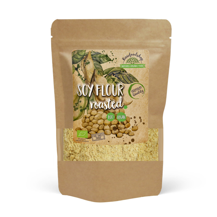 Soyamel Ristet ØKO 500g i gruppen Råvarer & Drikke / Baking / Mel hos Rawfoodshop Scandinavia AB (GLUMJO003)