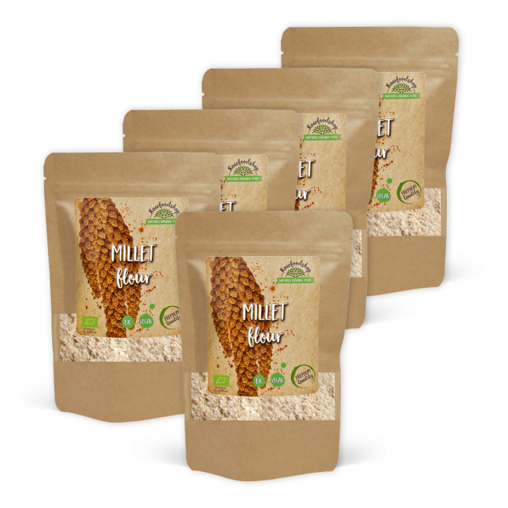 Hirsemel ØKO 500g x 5 pakker i gruppen Råvarer & Drikke / Baking / Mel hos Rawfoodshop Scandinavia AB (GLUMJOL001-SET5)