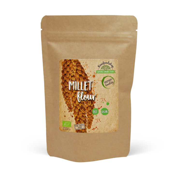Hirsemel ØKO 1kg i gruppen Råvarer & Drikke / Baking / Mel hos Rawfoodshop Scandinavia AB (GLUMJOL0011)