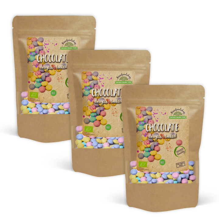 Drasjerte Sjokoladeknapper ØKO 100g x 3 pakker i gruppen Råvarer & Drikke / Godteri og sjokolade / Sukkertøy hos Rawfoodshop Scandinavia AB (HAPPIES4100-SET3)