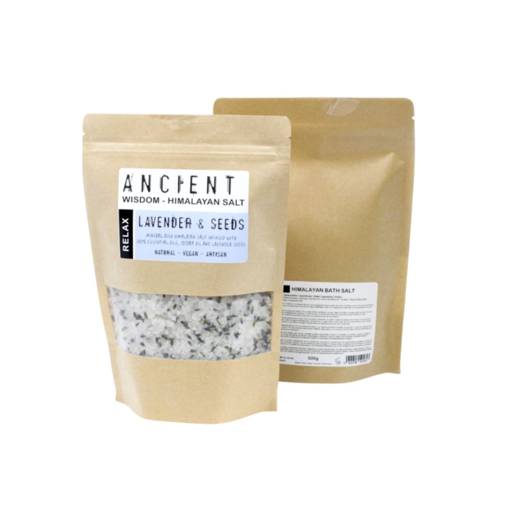 Badesalt Himalaya Relax 500g i gruppen Hud & Kropp / Bad & Spa / Badesalt hos Rawfoodshop Scandinavia AB (HBATHSUL01)