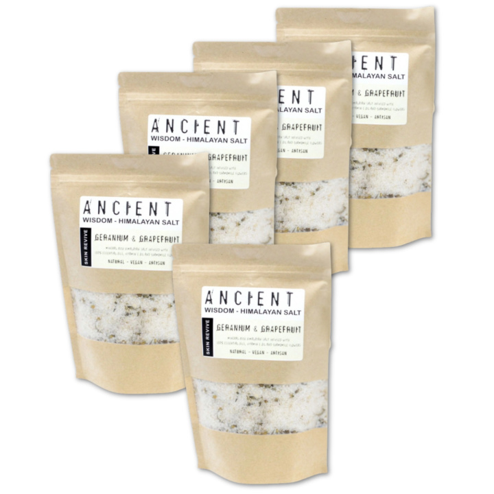 Badesalt Himalaya Skin Revive 500g x 5 pakker i gruppen Hud & Kropp / Bad & Spa / Badesalt hos Rawfoodshop Scandinavia AB (HBATHSUL05-SET5)