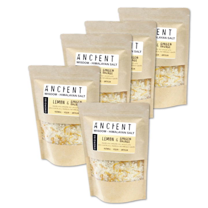 Badesalt Himalaya Energise 500g x 5 pakker i gruppen Hud & Kropp / Bad & Spa / Badesalt hos Rawfoodshop Scandinavia AB (HBATHSUL06-SET5)