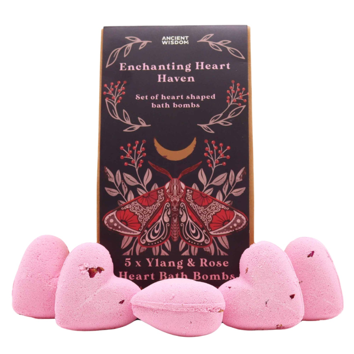 Badbomber Enchanting Heart Heaven 350g i gruppen Hud & Kropp / Bad & Spa / badebomber & Badeskum hos Rawfoodshop Scandinavia AB (HBBS-03)