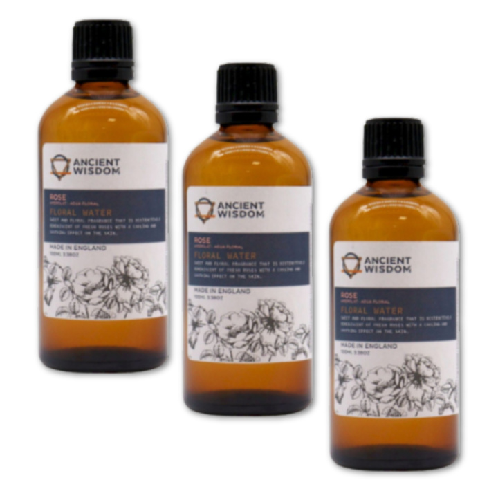 Rosevann 100ml x 3 stk i gruppen Hud & Kropp / Ansikte / Ansiktsvann hos Rawfoodshop Scandinavia AB (HDLUL-01-SET3)