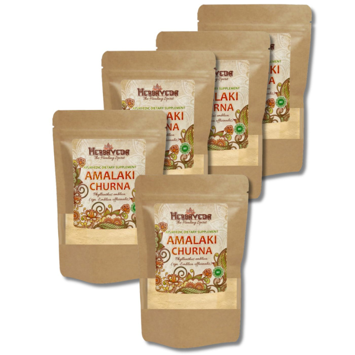 Amalaki Churna ØKO 250g x 5 pakker i gruppen Kosttilskudd / Urter & Planter / Urter hos Rawfoodshop Scandinavia AB (HERBA01-250-SET5)