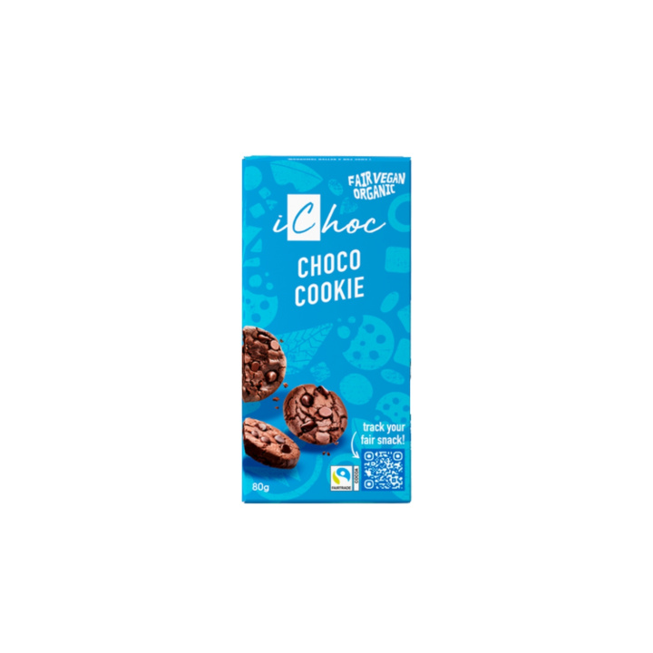 Sjokolade Choco Cookie ØKO 80g i gruppen Råvarer & Drikke / Godteri og sjokolade / Sjokolade og bars hos Rawfoodshop Scandinavia AB (ICHOC01)