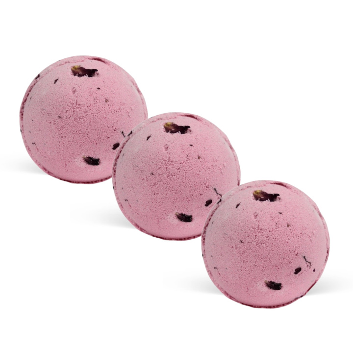 Badebombe Rose & Petals 180g x 3 stk i gruppen Hud & Kropp / Bad & Spa / badebomber & Badeskum hos Rawfoodshop Scandinavia AB (JBB04-SET3)