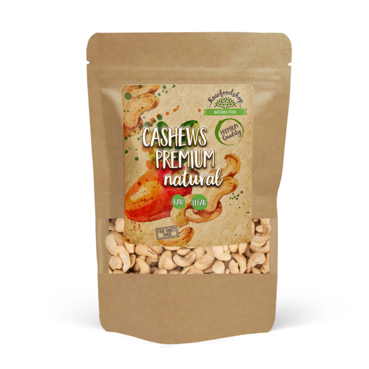 Cashewnøtter Premium RAW 1kg i gruppen Råvarer & Drikke / Nøtter / Cashewnøtter hos Rawfoodshop Scandinavia AB (K17190-1)