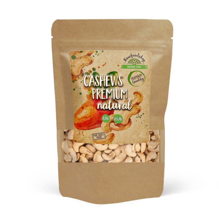 Cashewnøtter Premium RAW 500g i gruppen Råvarer & Drikke / Nøtter / Cashewnøtter hos Rawfoodshop Scandinavia AB (K17190-500)