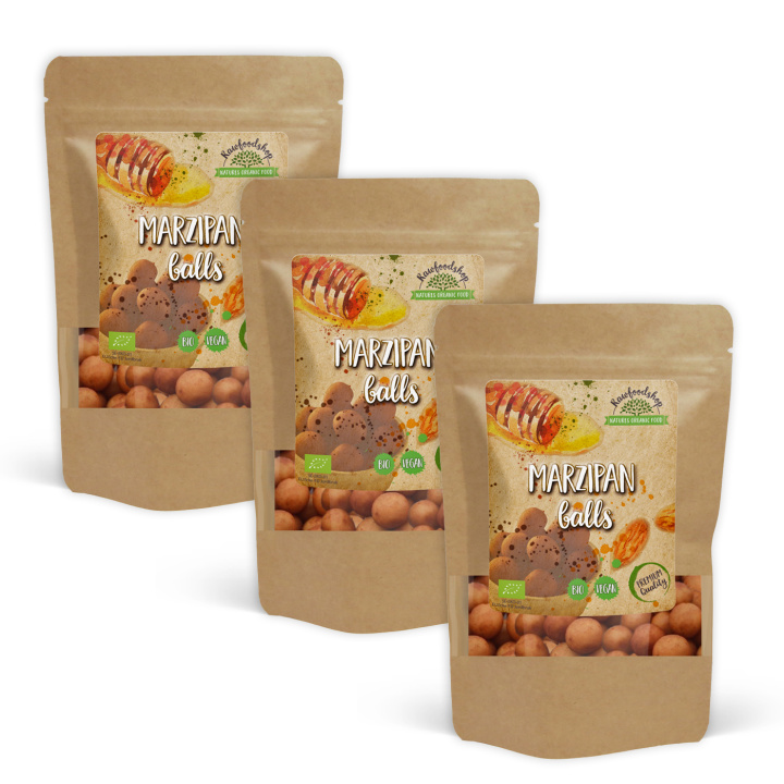 Marsipankuler i kakao ØKO 100g x 3 pakker i gruppen Råvarer & Drikke / Godteri og sjokolade / Sukkertøy hos Rawfoodshop Scandinavia AB (K21756-SET3)